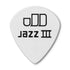 Dunlop Tortex® White Jazz III Pick .88mm