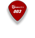 Gravity Picks 003 Pick Replica Polished | Red