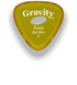 Gravity Picks Axis Big Mini 4.0mm with Ellipse Grip Holes Polished | Yellow