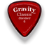 Gravity Picks Classic Standard 6mm Polished | Red