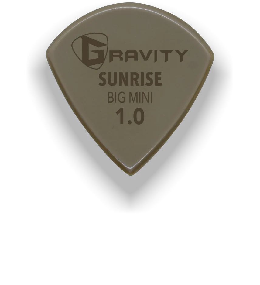 Gravity Picks Sunrise Gold Big Mini 1mm Polished | Tan