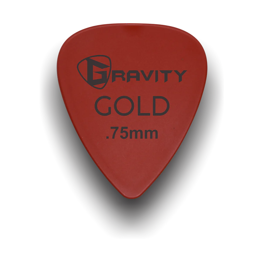 Gravity Picks GP75RD .75mm Gold Series | Red