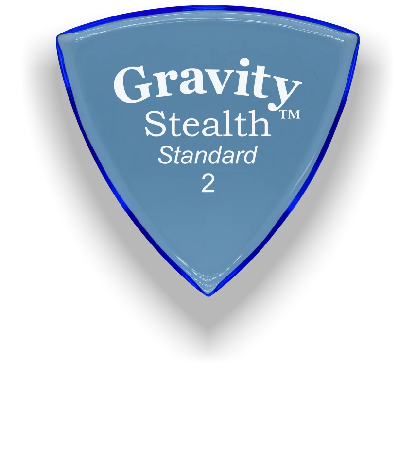 Gravity Picks Stealth Standard 2mm Polished | Blue