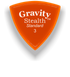 Gravity Picks Stealth Standard 3mm Master Finish | Orange