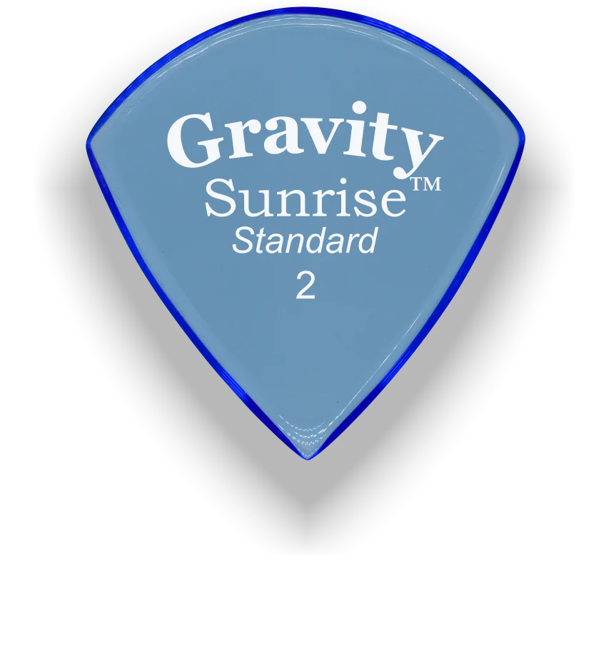 Gravity Picks Sunrise Standard 2mm Polished | Blue