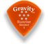 Gravity Picks Sunrise Standard 3mm Polished w/Multi Hole Orange