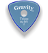 Gravity Picks Tripp Big Mini 2mm Polished w/Round Grip Hole | Blue