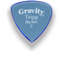 Gravity Picks Tripp Big Mini 2mm Polished | Blue