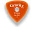 Gravity Picks Tripp Big Mini 3mm Master Finish w/Round Grip Hole | Orange