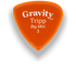 Gravity Picks Tripp Big Mini 3mm Polished | Orange