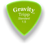 Gravity Picks Tripp Standard 1.5mm polished | Fluro Green