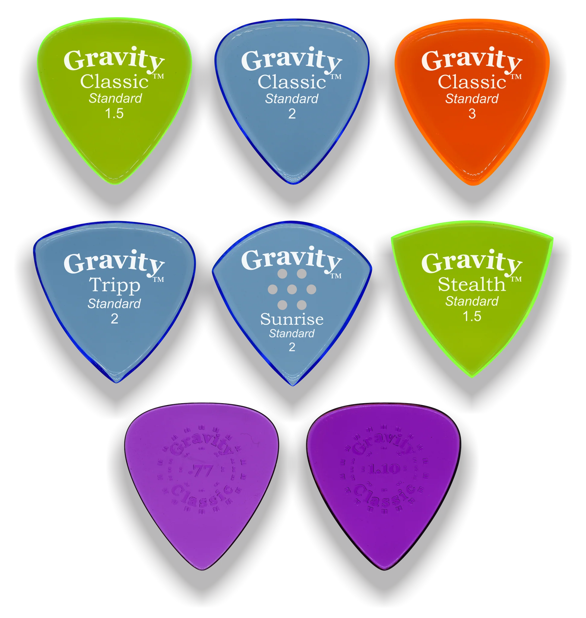 Gravity Picks Variety Pack | 8-Pack