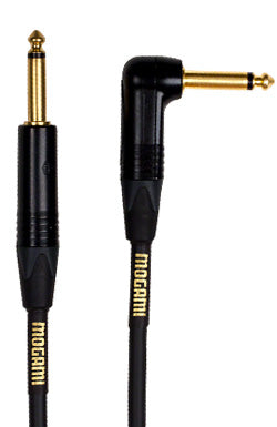 Mogami 3ft Gold Instrument Cable Straight to Right Angle