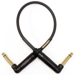 Mogami 10in Gold Patch Cable with Right Angle to Right Angle