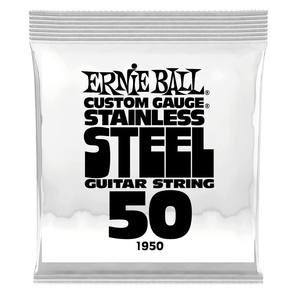 .050 Stainless Steel Wound Electric Guitar Strings 6 Pack