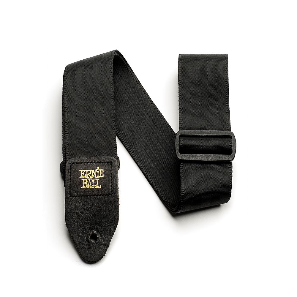 Ernie Ball P04139 Comfort 2in Seatbelt Webbing Guitar Strap/bass Strap - Black