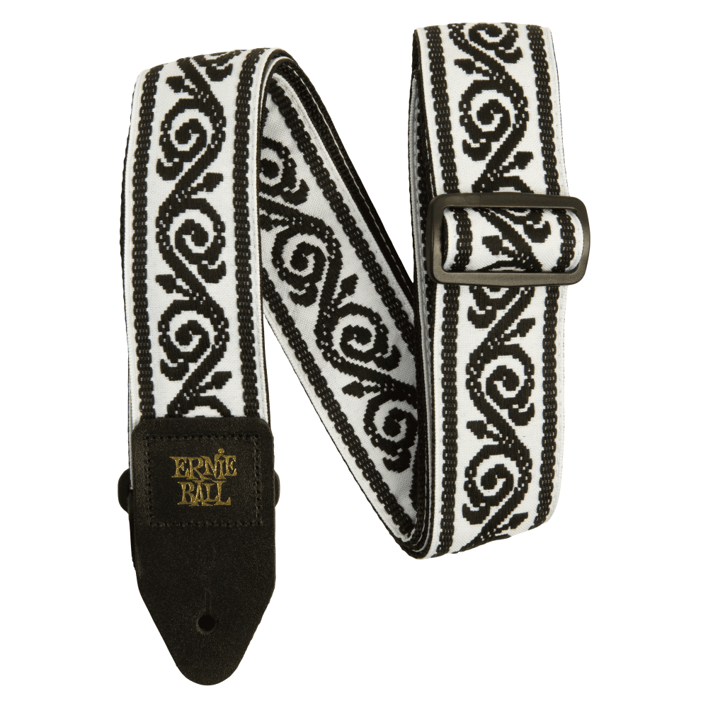 Ernie Ball P05342 Classic Jacquard Guitar Strap/Bass Strap | Black Vine