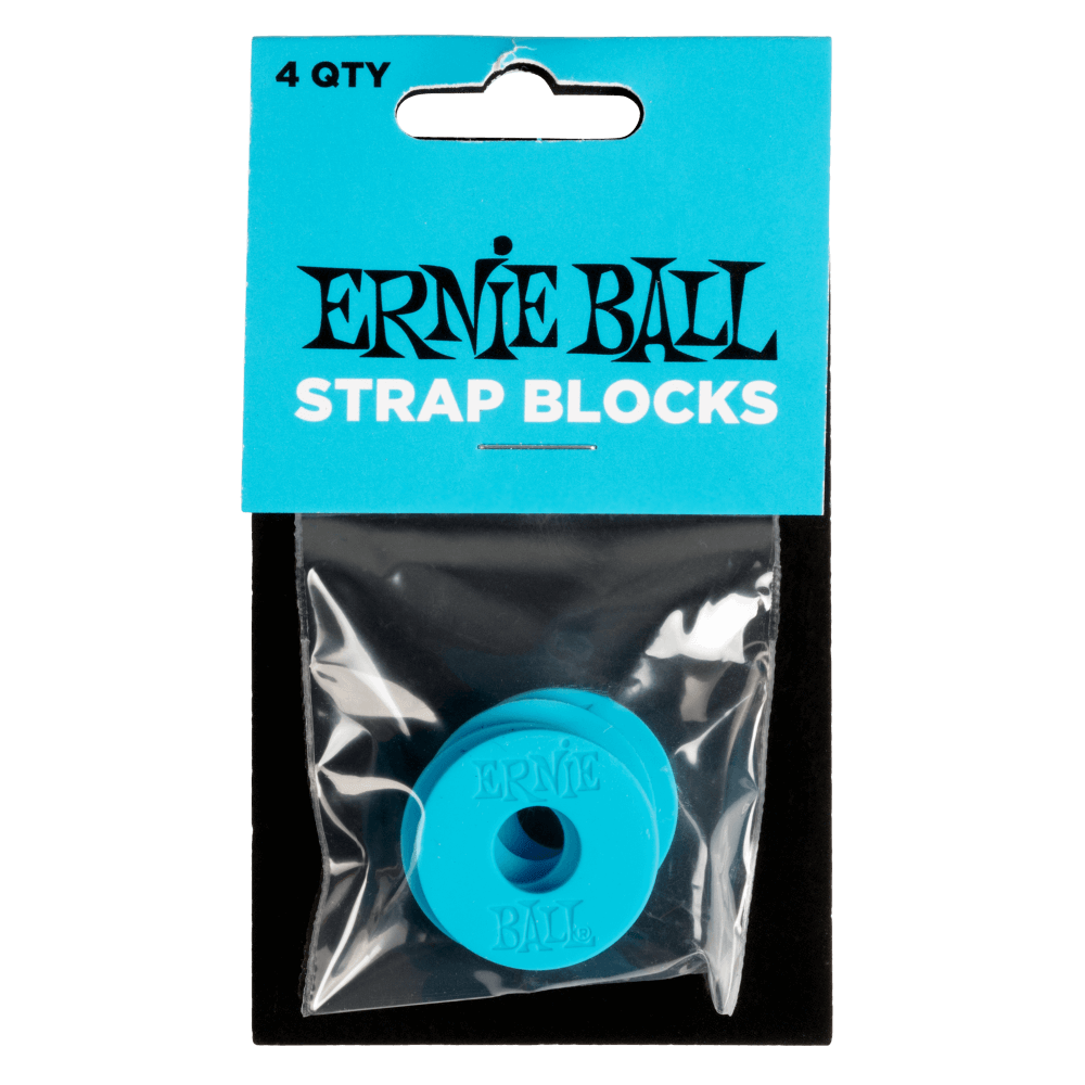 Ernie Ball P05619 Strap Blocks 4pk | Blue
