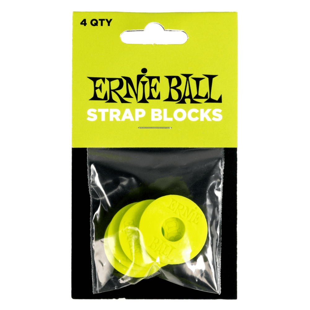 Ernie Ball P05622 Strap Blocks 4pk | Green