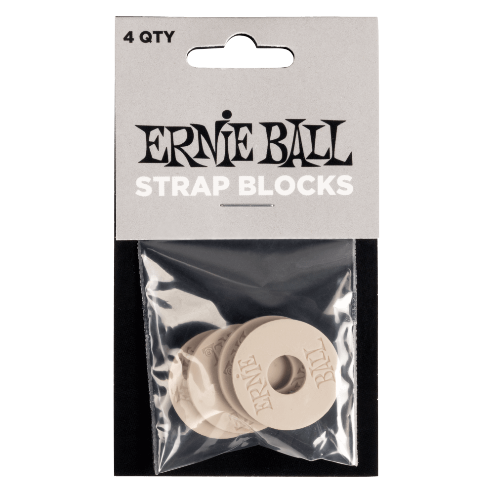 Ernie Ball P05625 Strap Blocks 4pk | Gray