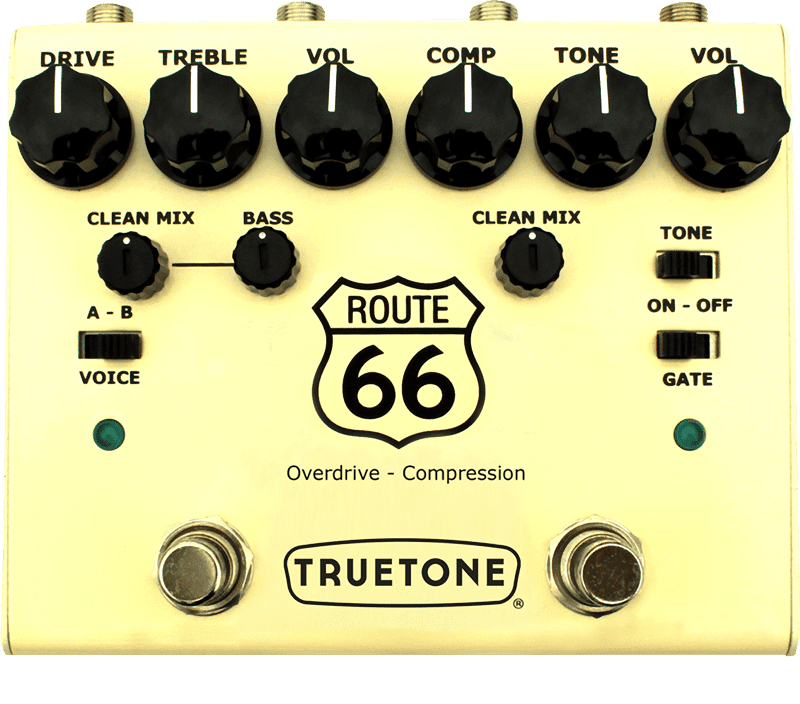 Truetone V3 Route 66 Overdrive Compressor Pedal