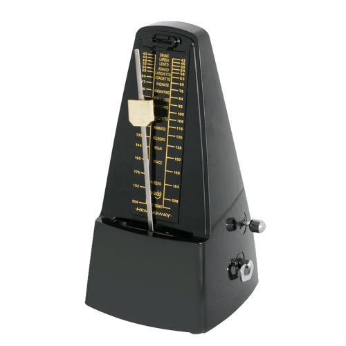 Hemingway Pyramid Style Mechanical Metronome with Bell | Black