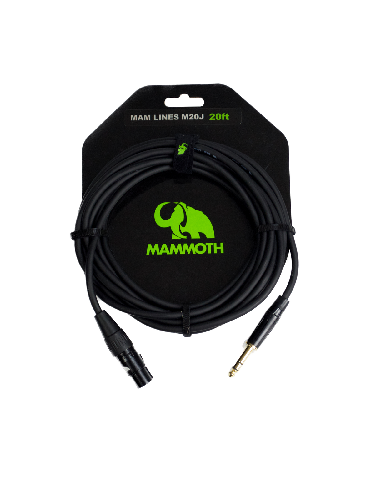 Mammoth Lines M20J, 20ft Microphone Cable XLR to TRS Jack