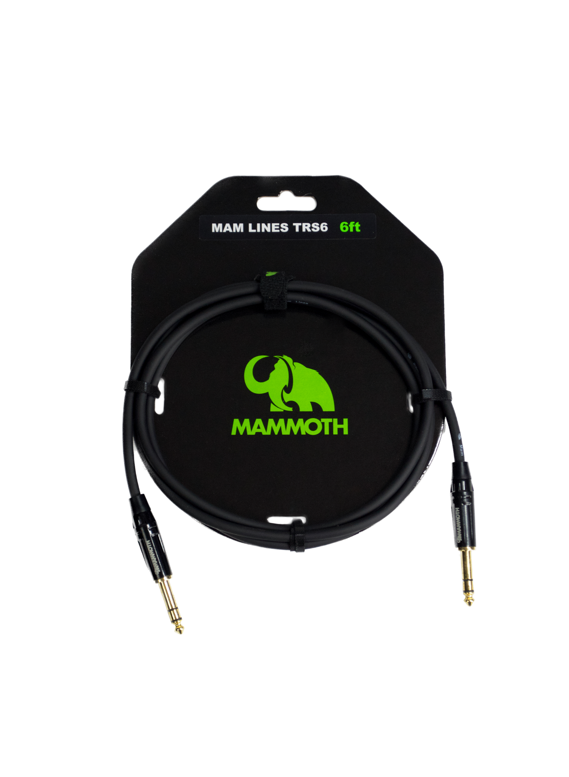 Mammoth Lines TRS6 6ft Audio Cable TRS Jack to TRS Jack