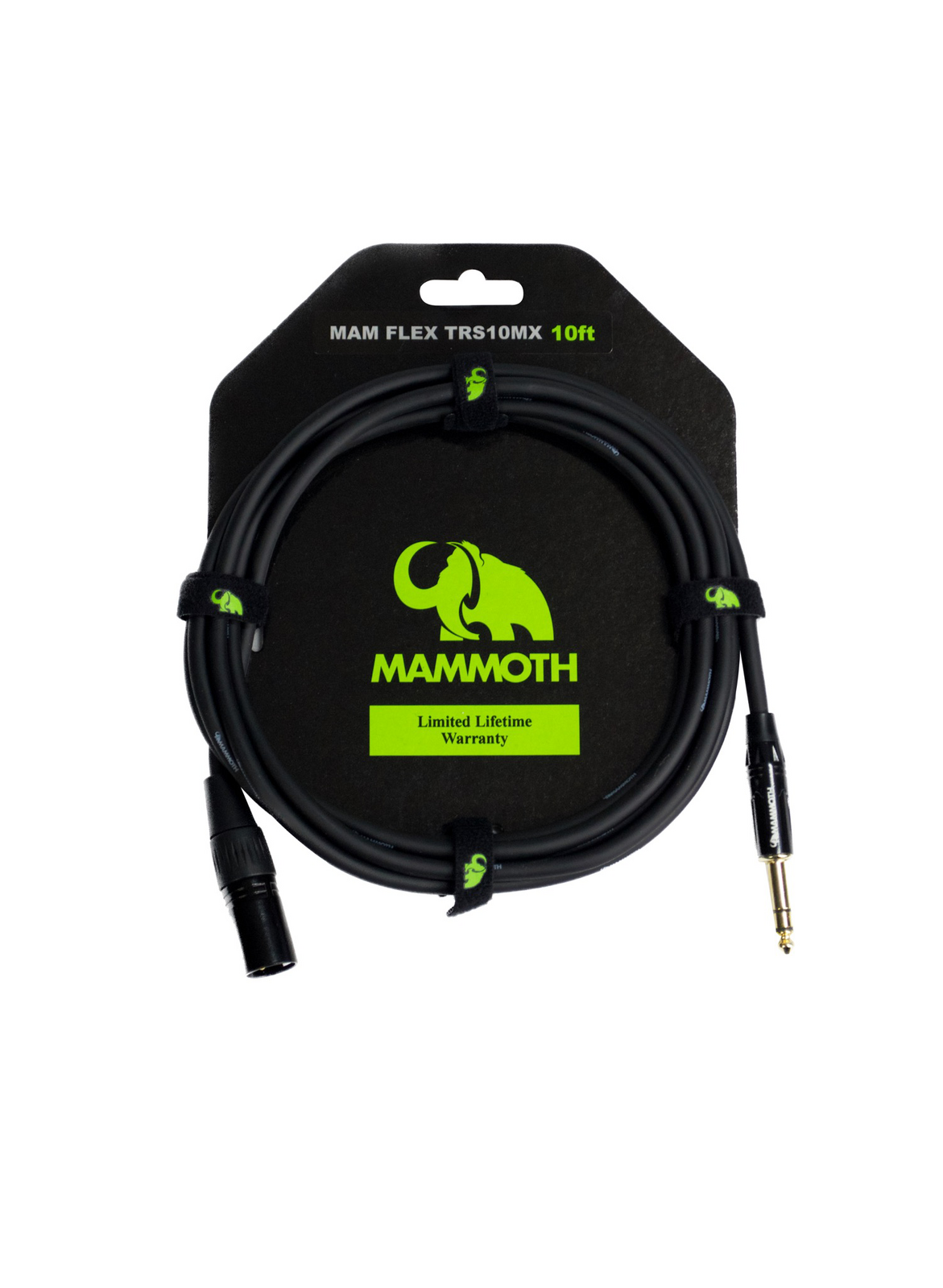 Mammoth Flex TRS10MX 10ft Audio Cable TRS Jack to Male XLR