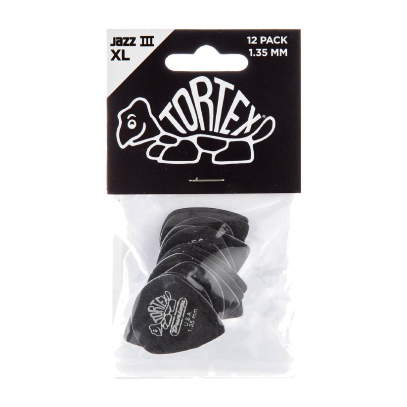 Dunlop Player's Pack | Tortex® Jazz III XL Pick 1.35mm | 12-Pack