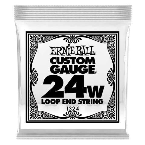Ernie Ball .024 Loop End Stainless Steel Wound Banjo Or Mandolin Guitar Strings Single