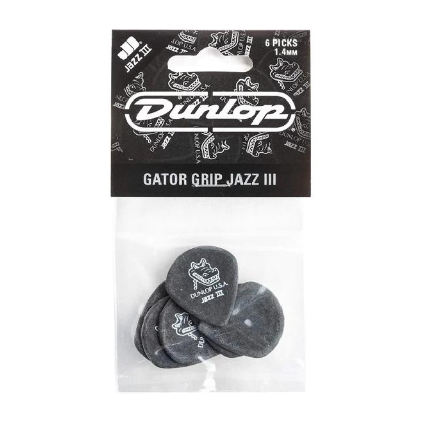 Dunlop Player's Pack | Gator Grip® Jazz III Pick 1.4mm | 6-Pack