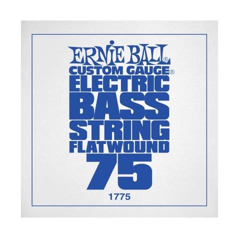 Ernie Ball P01775 Flatwound Electric Bass String .075
