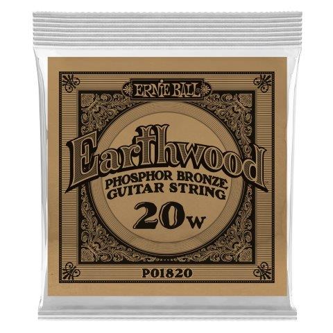 .020 Earthwood Phosphor Bronze Acoustic Guitar Strings 6 Pack