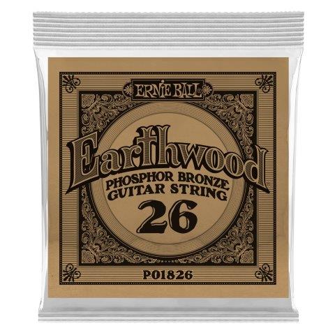 .026 Earthwood Phosphor Bronze Acoustic Guitar Strings 6 Pack