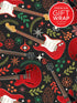 Gift Wrap Paper - Christmas Red Guitar Theme