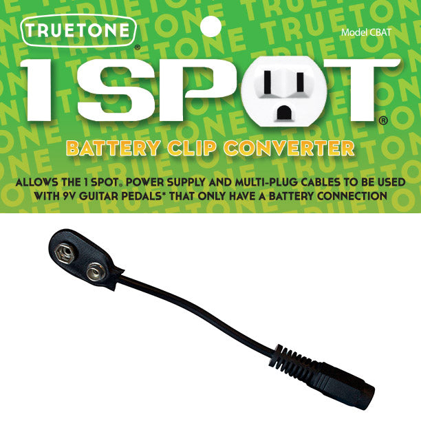 Truetone CBAT | 1 Spot Battery Clip Coverter