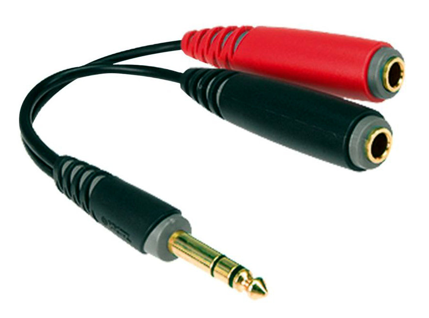 0.2 MTR Y-CABLE JACK M STEREO TO 2 X JACK F MONO