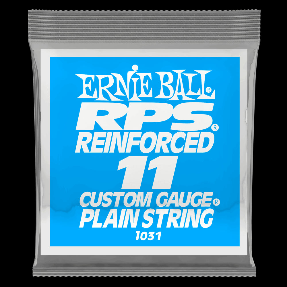 Ernie Ball .011 Rps Reinforced Plain Electric Guitar Strings 6 Pack