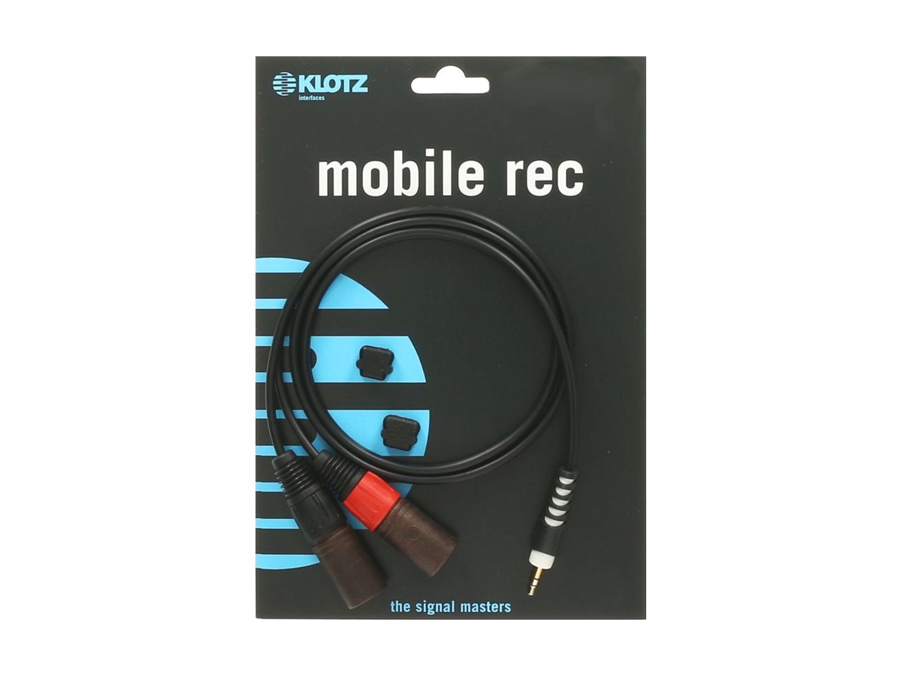 Klotz Y-Cable 2m - Angled Stereo Mini Jack to 2 x Male XLR Gold Connectors