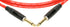 KLOTZ 6M PRO RED INSTRUMENT CABLE GOLD PLATED CONTACTS KLOTZ METAL CONNECTOR