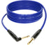 KLOTZ 6M PRO BLUE INSTRUMENT CABLE STRAIGHT/ANGLE GOLD PLATED CONTACTS KLOTZ METAL CONNECTOR