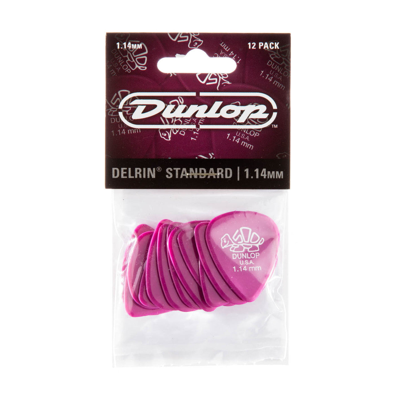 Dunlop Player's Pack | Delrin 500 Pick 1.14mm | 12-Pack