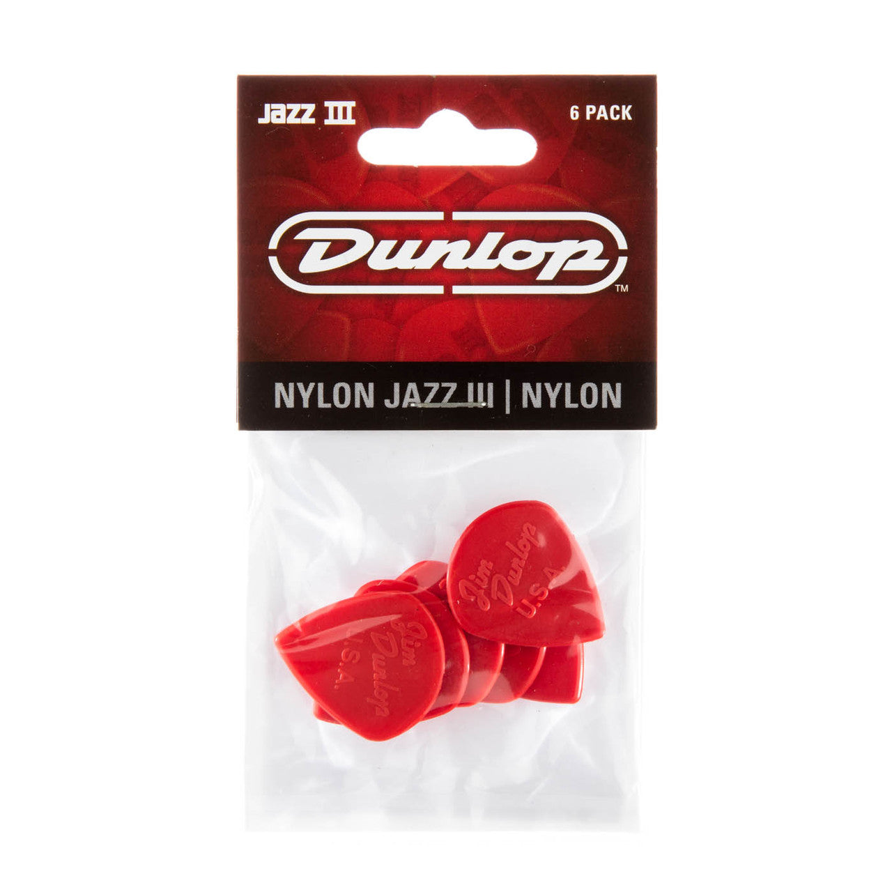 Dunlop Player's Pack | Nylon Jazz III Pick 1.0mm | 6-Pack