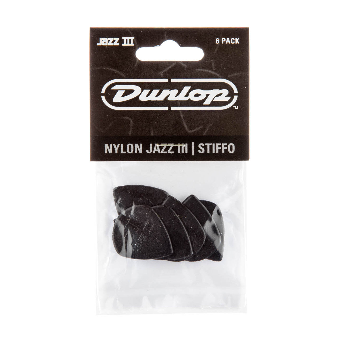 Dunlop Player's Pack | Nylon Jazz III Stiffo 1.38mm | 6-Pack