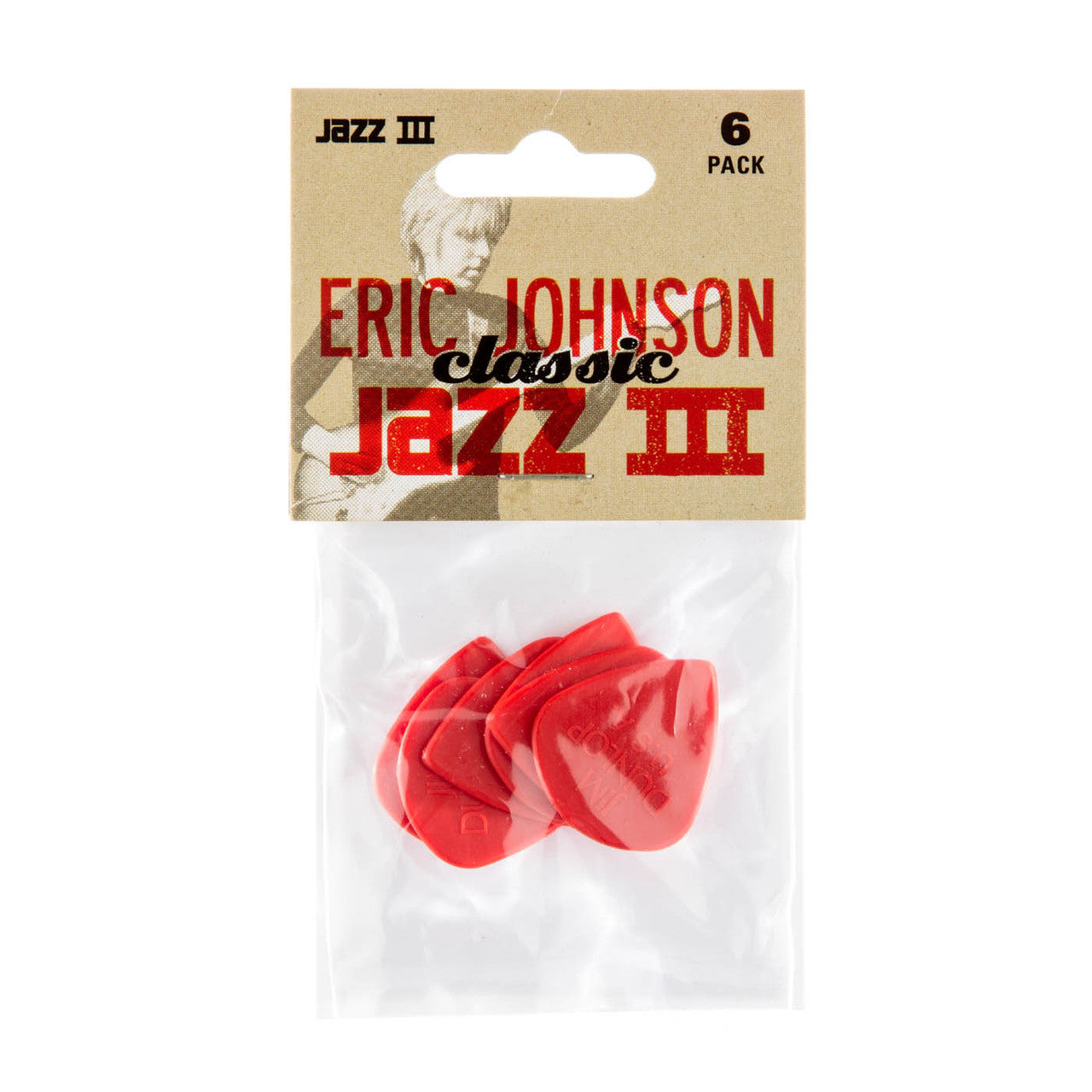 Dunlop Artist Series | Eric Johnson Jazz III Pick 1.38mm | 6-Pack