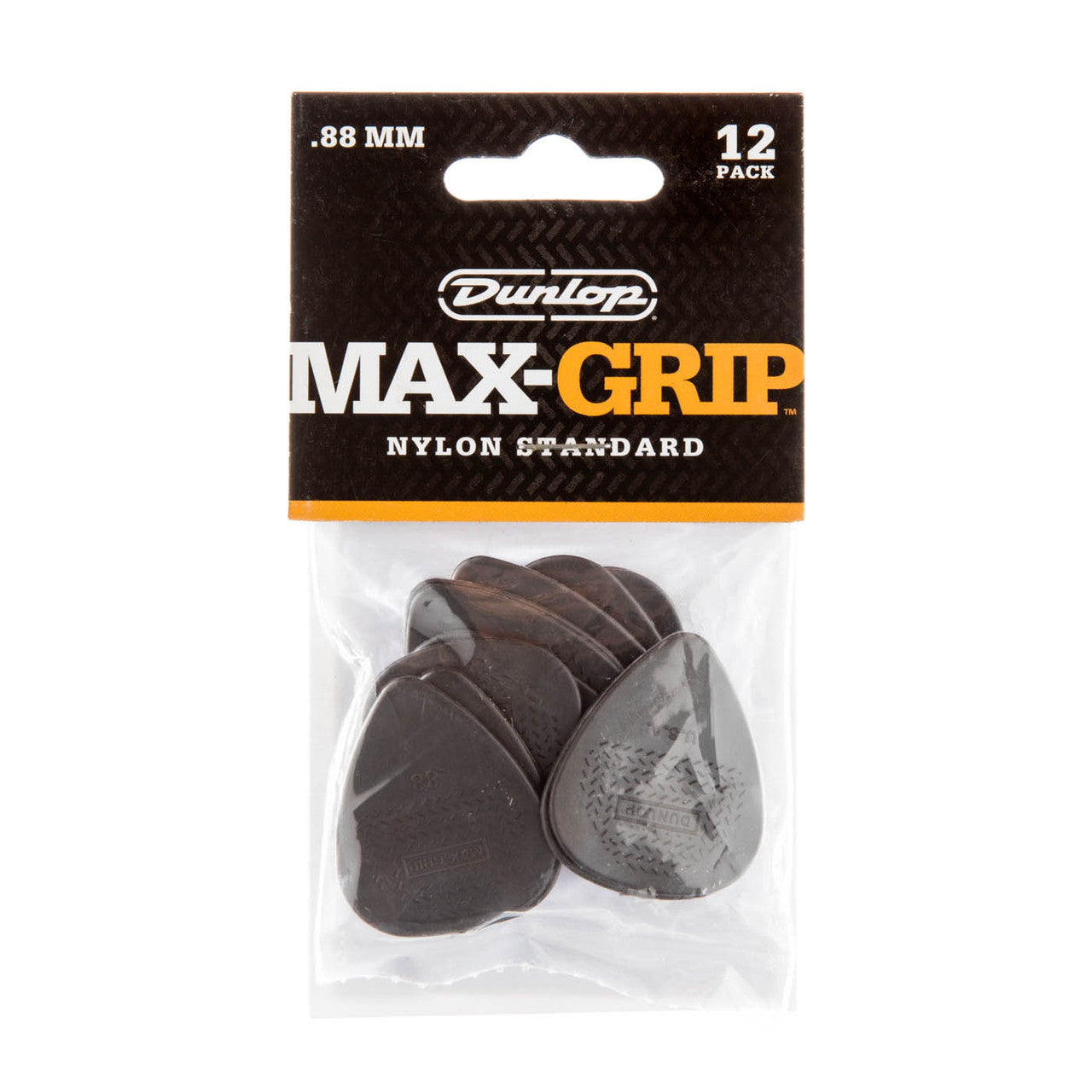 Dunlop Player's Pack | Max-Grip® Nylon Standard Pick .88mm | 12-Pack