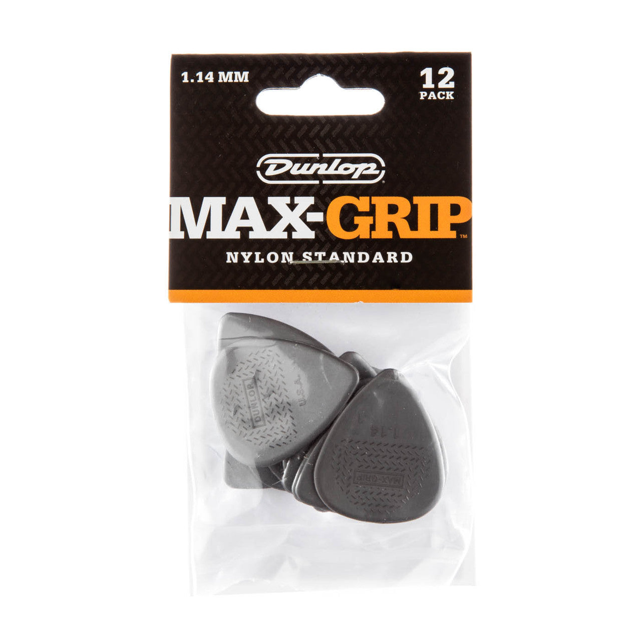 Dunlop Player's Pack | Max-Grip® Nylon Standard Pick 1.14mm | 12-Pack