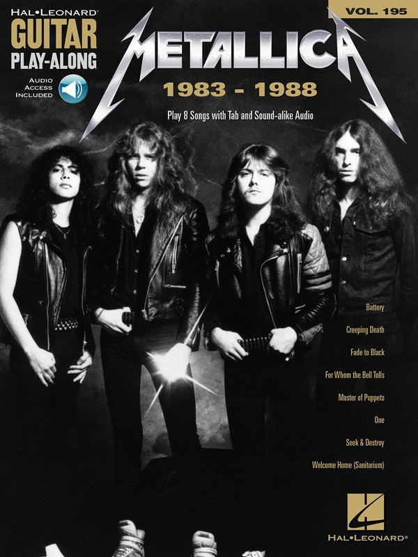 Hal Leonard Guitar Play-Along Vol. 195 Metallica: 1983-1988