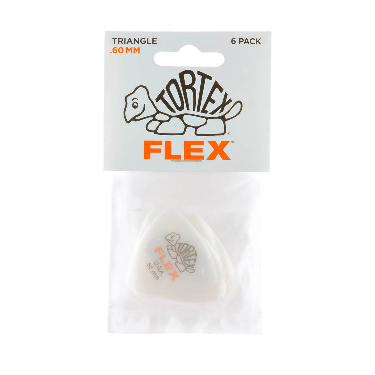 Dunlop Player's Pack | Tortex® Flex™ Triangle Pick .60mm | 6-Pack